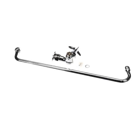 T&S Brass Single Pantry Faucet, Single Hole Base, Wall Mount B-0210